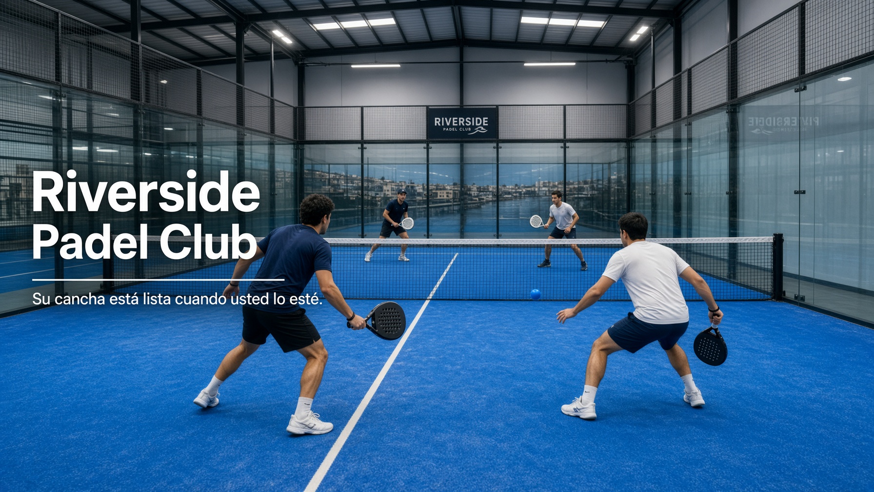 Riverside Padel Club — Booking page banner