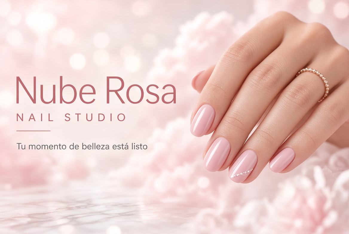 Nube Rosa Nail Studio — Booking page banner